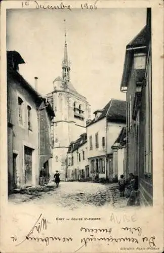 Ak Ervy le Châtel Aube, Kirche St. Pierre