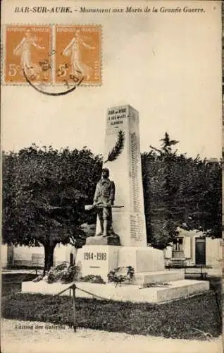 Ak Bar sur Aube, Monument aux Morts de la Grande Guerre