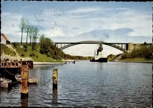 Ak Kiel, Nordostseekanal, Levensauer-Hochbrücke