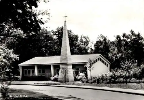 Ak Bielefeld in Nordrhein Westfalen, Vier-Konf.-Kirche, Beckhof-Kirche