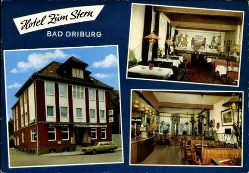 Ak Bad Driburg in Westfalen, Hotel zum Stern, Inh. Hugo Wiesbrock, Pyrmonter Straße 13