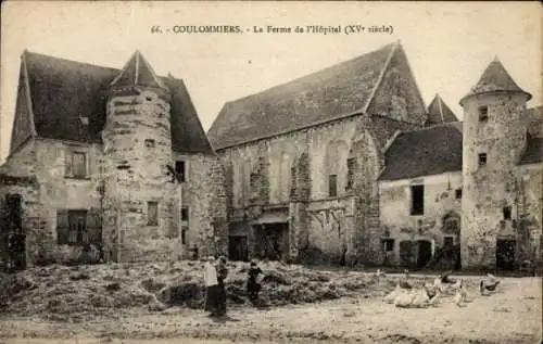 Ak Coulommiers Seine et Marne, la Ferme de l'Hopital