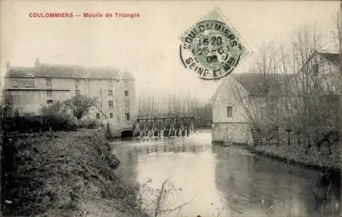 Ak Coulommiers Seine et Marne, Moulin de Triangle