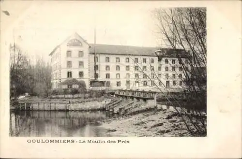 Ak Coulommiers Seine et Marne, le Moulin des Pres