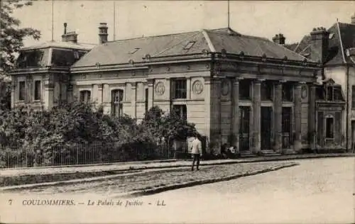 Ak Coulommiers Seine et Marne, Palais de Justice