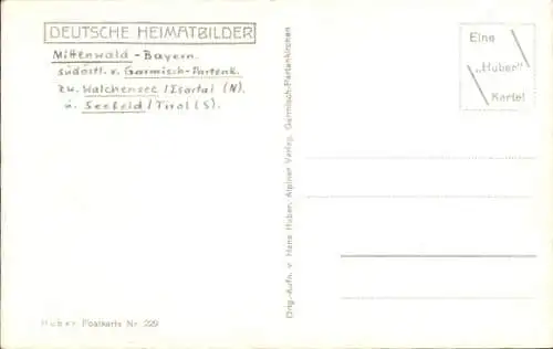 Ak Mittenwald in Oberbayern, Marienbrunnen