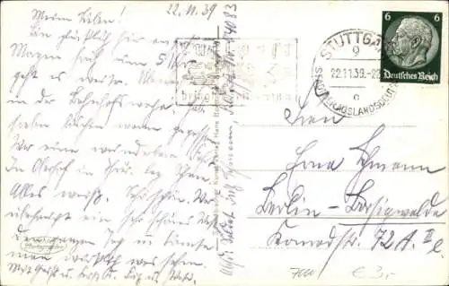 Ak Stuttgart in Württemberg, Panorama