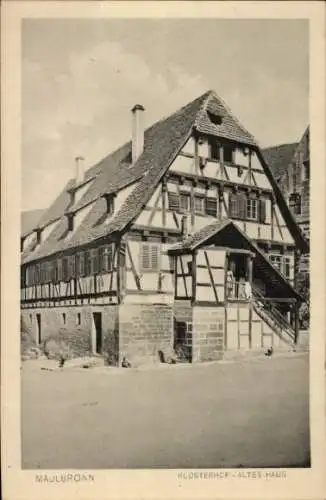 Ak Maulbronn, Kloster, Klosterhof, Altes Haus