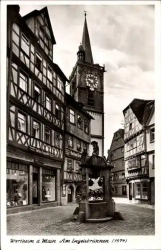 Ak Wertheim am Main, Am Engelsbrunnen, Kaufhaus