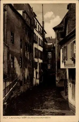 Ak Landau in der Pfalz, Altstadt, Gurichsgraben