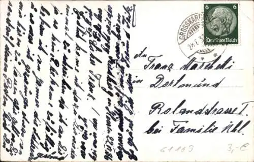 Ak Friedberg in Hessen, Stadtkirche, Gasse