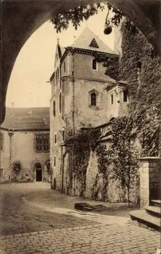 Ak Kriebstein Sachsen, Inneres der Burg