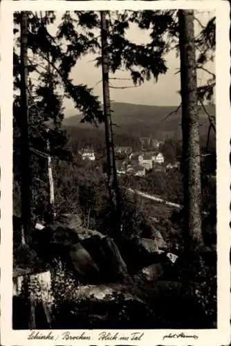 Ak Schierke Wernigerode im Harz, Blick ins Tal