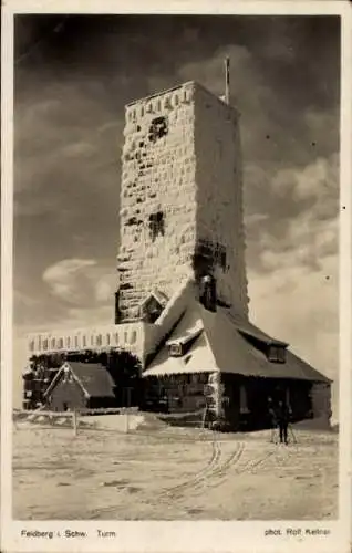 Ak Feldberg im Schwarzwald, Turm, Winter