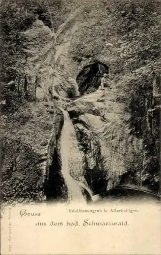Ak Allerheiligen Oppenau im Schwarzwald, Edelfrauengrab