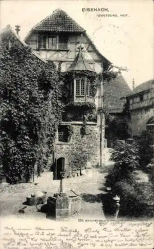 Ak Lutherstadt Eisenach in Thüringen, Wartburg, Hof