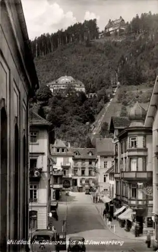 Ak Bad Wildbad im Schwarzwald, Teilansicht, Sommerberg