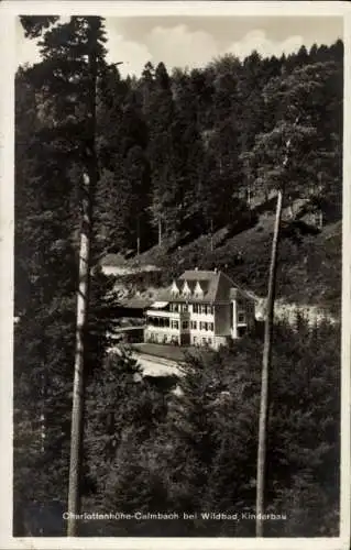 Ak Calmbach Bad Wildbad im Schwarzwald, Charlottenhöhe, Kinderbau