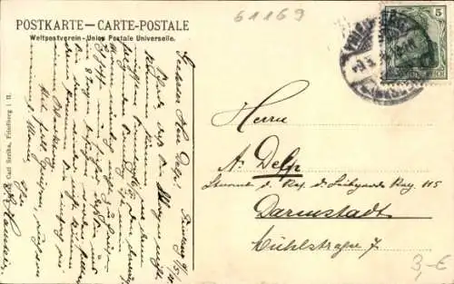 Ak Friedberg in Hessen, Burg