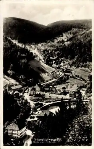 Ak Triberg im Schwarzwald, Panorama, Blick vom Hohnen