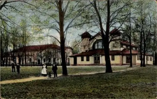 Ak Löbau in Sachsen, Schützenhaus, Garten u. Ball-Etablissement