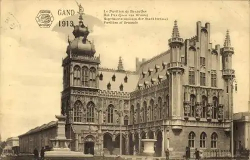 Ak Gand Gent Ostflandern, Repräsentationshaus der Stadt, Weltausstellung 1913