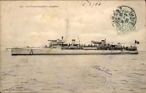 Ak Französisches Kriegsschiff Arquebuse