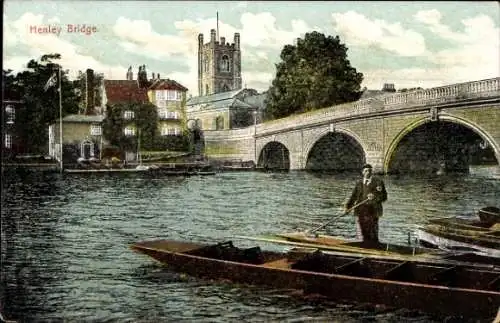 Ak Henley on Thames Oxfordshire England, Brücke