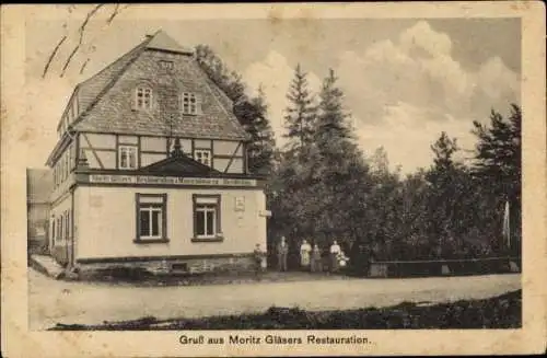 Ak Breitenau Oederan Sachsen, Restaurant Moritz Gläser