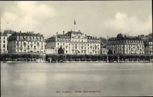 Ak Luzern Stadt Schweiz, Hotel Schweizerhof