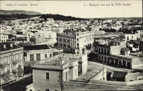 Ak Bizerte Tunesien, Blick auf die arabische Stadt