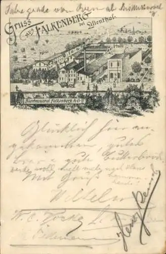 Litho Falkenberg Lilienthal Niedersachsen, Bierbrauerei Falkenberg AG