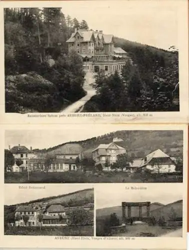 10 Ak zusammenhängend Aubure Altweier Elsass Haut Rhin