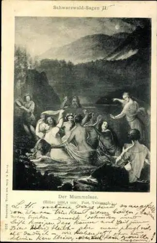 Set von 10 Künstler  AK Schwarzwald Sage