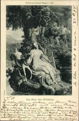 Set von 10 Künstler  AK Schwarzwald Sage