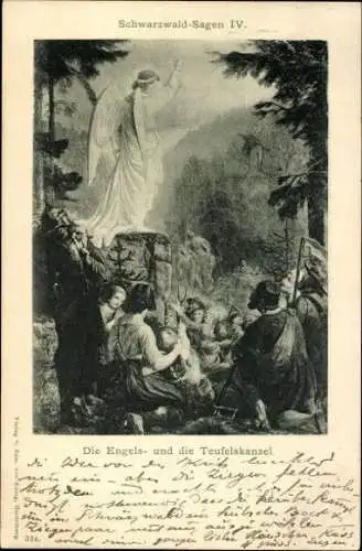 Set von 10 Künstler  AK Schwarzwald Sage