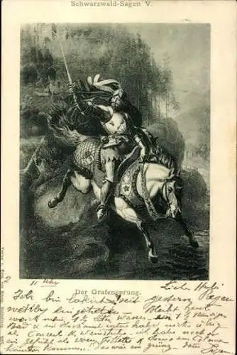 Set von 10 Künstler  AK Schwarzwald Sage