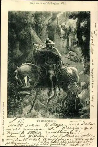 Set von 10 Künstler  AK Schwarzwald Sage