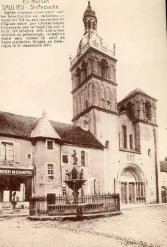 Album mit 32 Ak Saulieu Basilique Saint Andoche