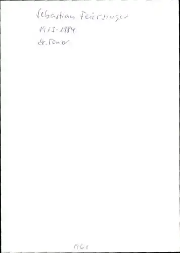 Ak Schauspieler Sebastian Feiersinger, Portrait, Autogramm