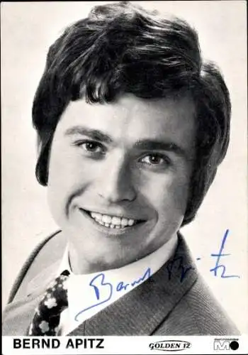 Ak Schauspieler Sänger Bernd Apitz, Portrait, Autogramm