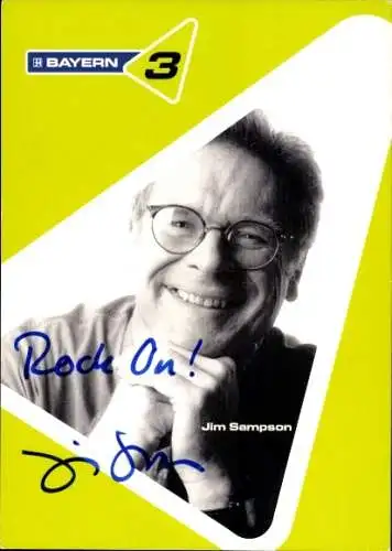 Ak Schauspieler Jim Sampson, Portrait, Autogramm