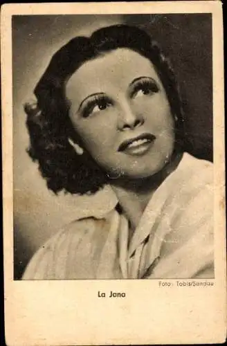 Ak Schauspielerin La Jana, Portrait