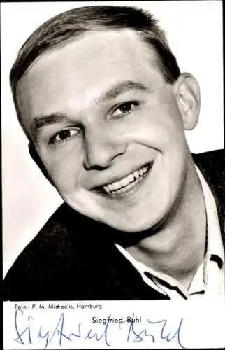 Ak Schauspieler Siegfried Buhl, Portrait, Autogramm