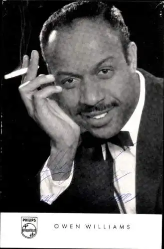 Ak Sänger Owen Williams, Portrait, Autogramm