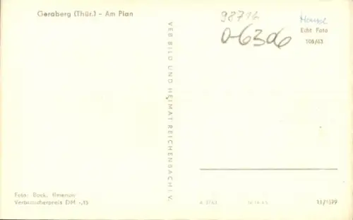 Ak Geraberg in Thüringen, Am Plan