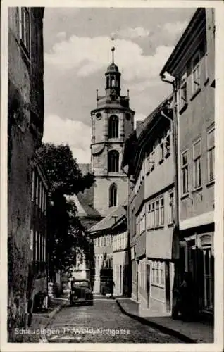 Ak Schleusingen in Thüringen, Kirchgasse