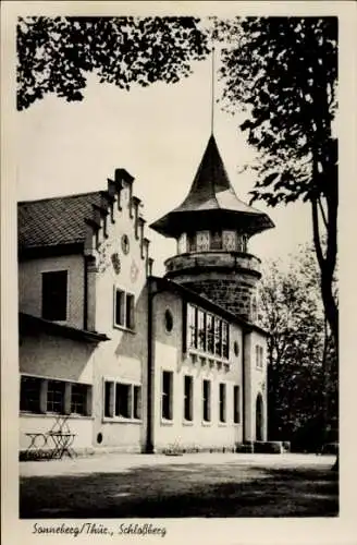 Ak Sonneberg Thüringen, Partie am Schlossberg, Turm