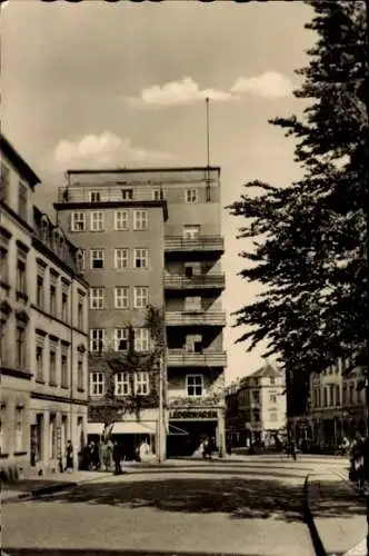 Ak Freiberg in Sachsen, Lederwarengeschäft, Bahnhofstraße