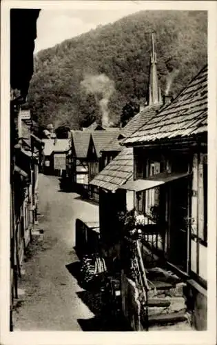 Ak Ilfeld am Harz Thüringen, Burgstraße